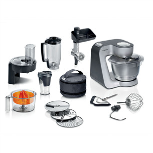 Bosch MUM5, Series 4, 1000 W, sidabro spalvos - Virtuvinis kombainas MUM58359