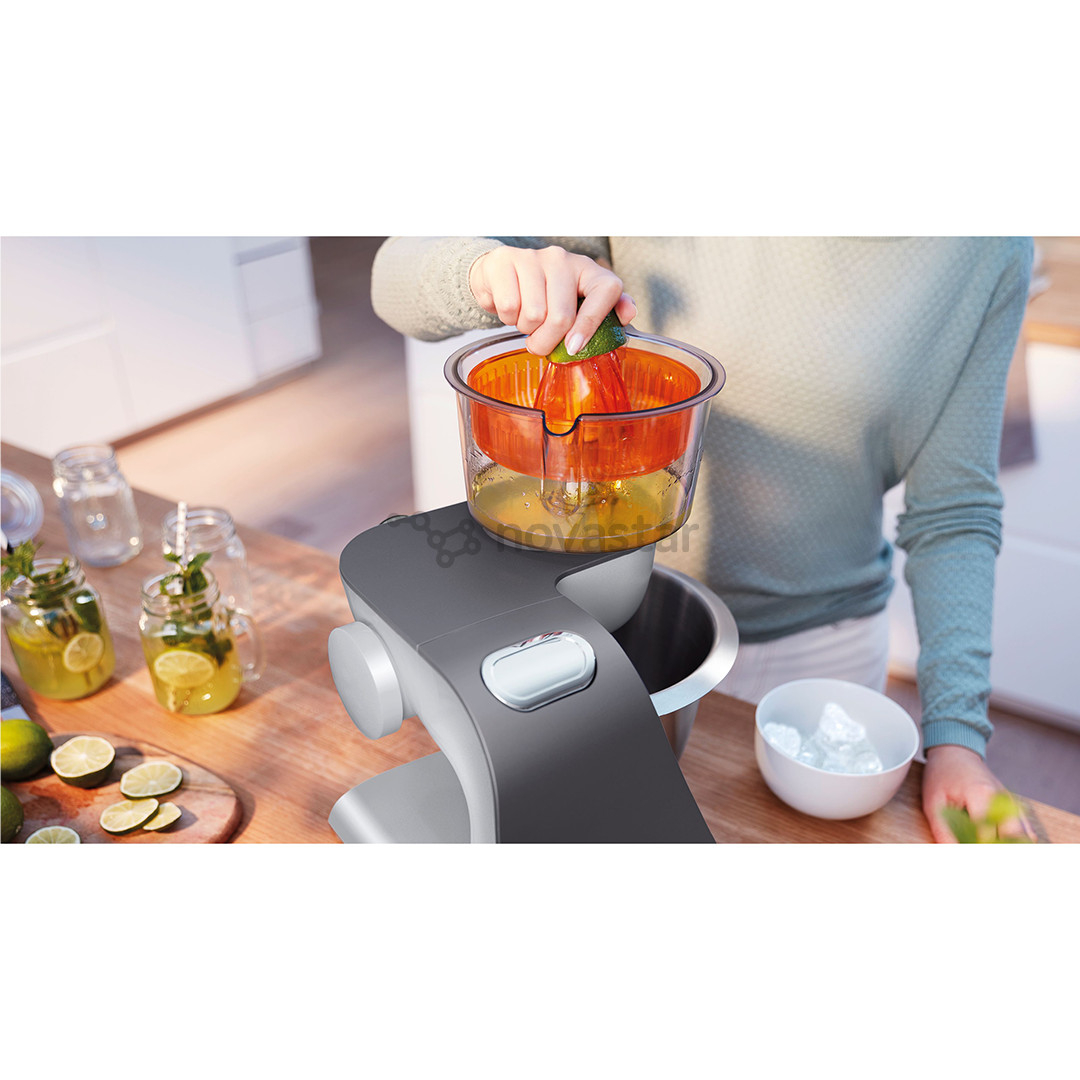 Bosch MUM5, Series 4, 1000 W, sidabro spalvos - Virtuvinis kombainas