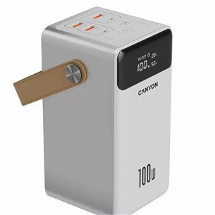 Canyon OnPower 610, 60 000 mAh, 100 W, USB-A, USB-C, white - Powerbank
