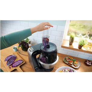 Bosch MUM5, Series 4, 1000 Вт, темно-серебристый - Кухонный комбайн