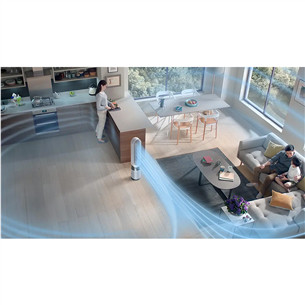 Dyson Purifier Cool Gen1, baltas/nikelio spalvos - Oro valytuvas
