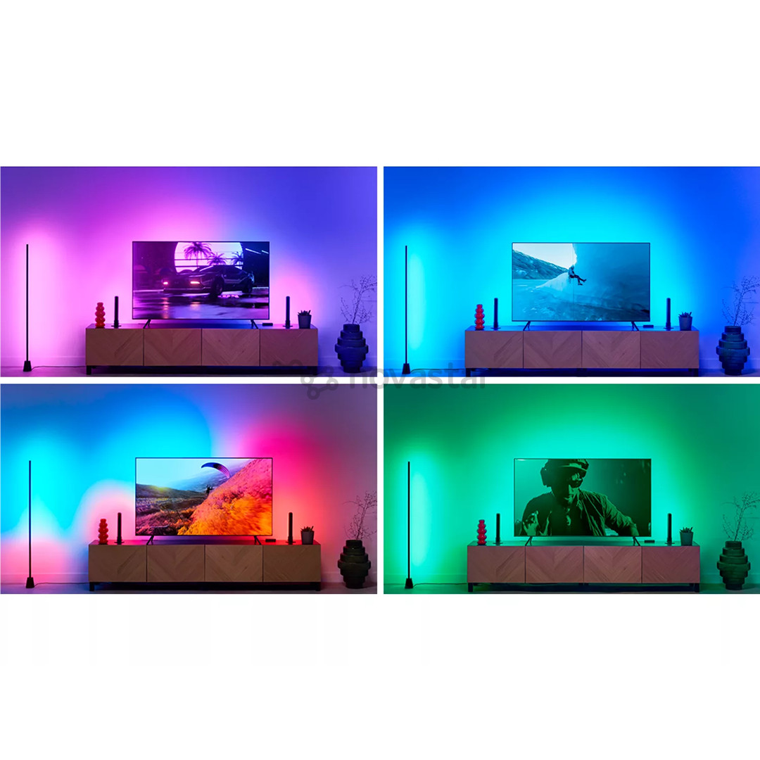 WiZ HDMI Sync Box with TV Backlight, 75"-85" TV, черный - Умная светодиодная лента