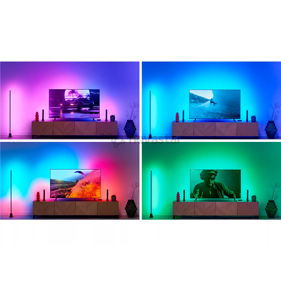 WiZ HDMI Sync Box with TV Backlight, 75"-85" TV, juoda - Išmanioji LED juosta