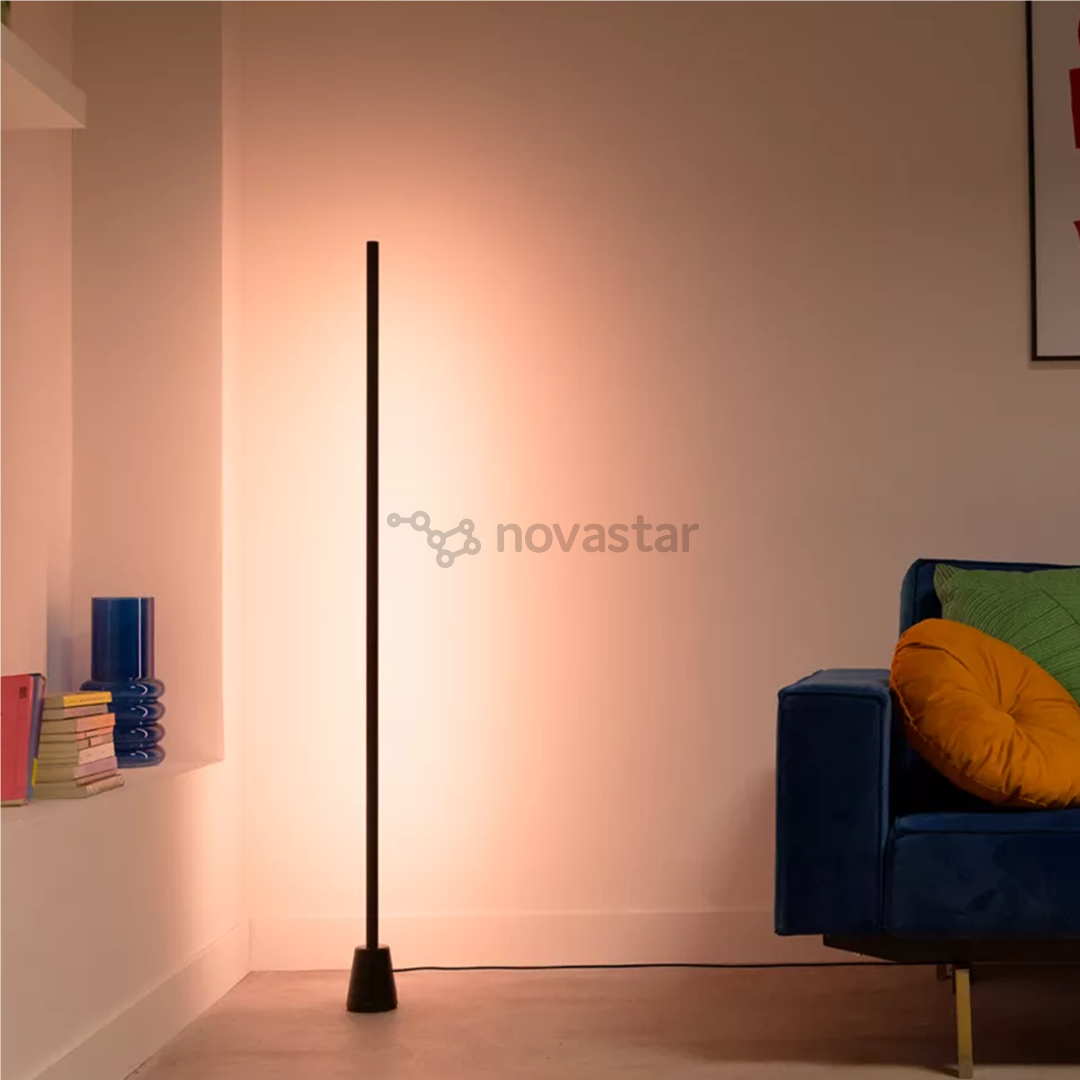 Wiz Gradient Floor Light, RGB, Bluetooth, Matter, juodas - Išmanusis šviestuvas