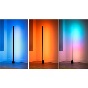 Wiz Gradient Floor Light, RGB, Bluetooth, Matter, juodas - Išmanusis šviestuvas