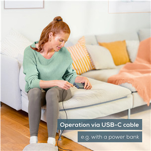 Beurer, pilkas - Pėdų masažuoklis ir šildytuvas