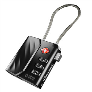 SBS FindMy lock for luggage, черный - Локализатор TEFINDLOCK