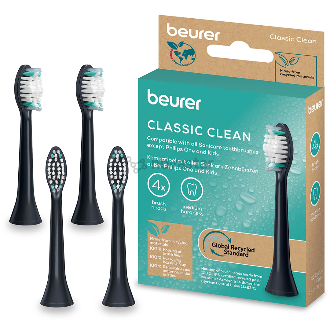 Beurer Classic Clean, 4 pcs, black - Spare brushes