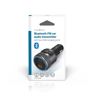 Nedis Car FM Transmitter, juodas - FM siųstuvas