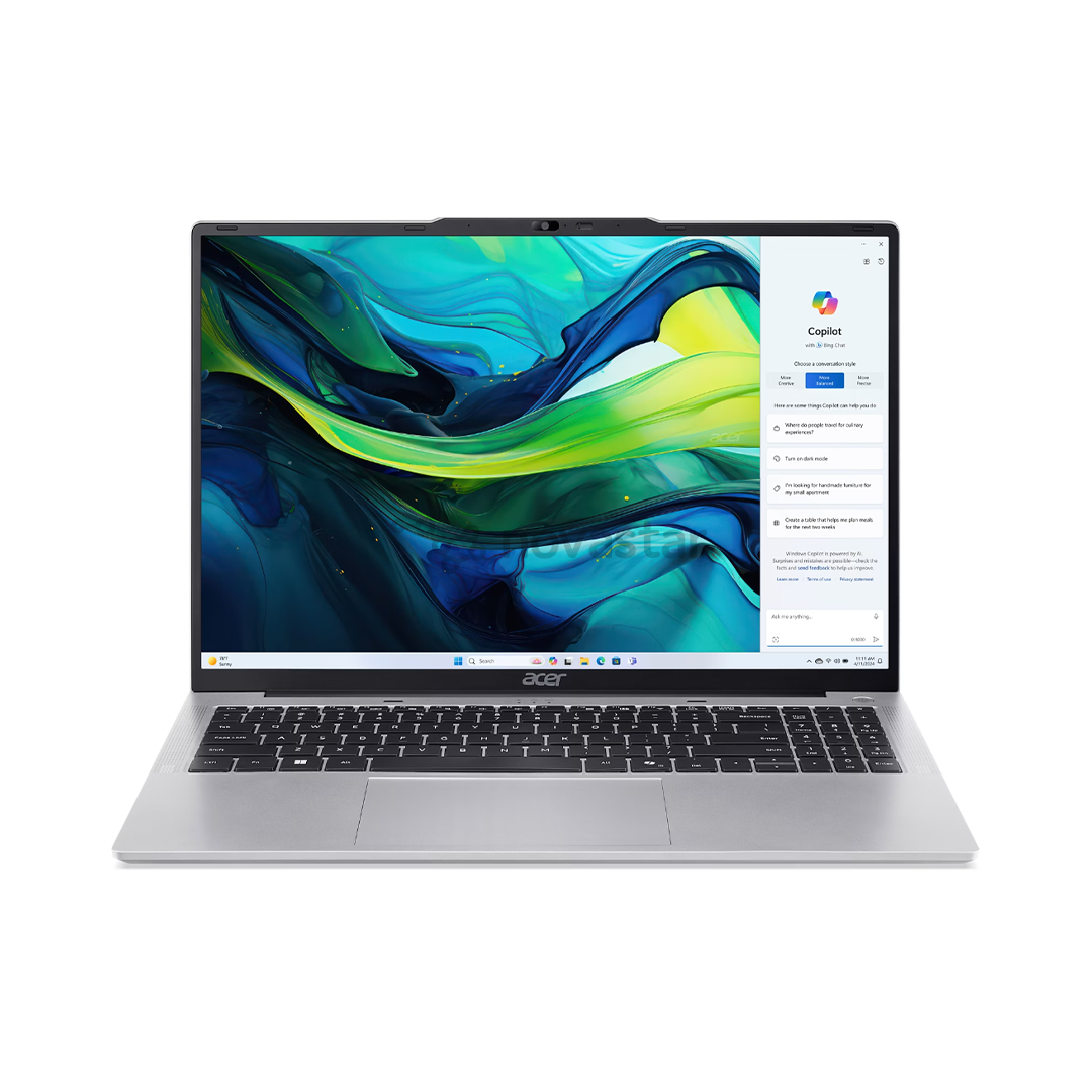 Acer Aspire Lite 16, 16'', WUXGA, i5, 16 GB, 512 GB, US, pure silver - Notebook