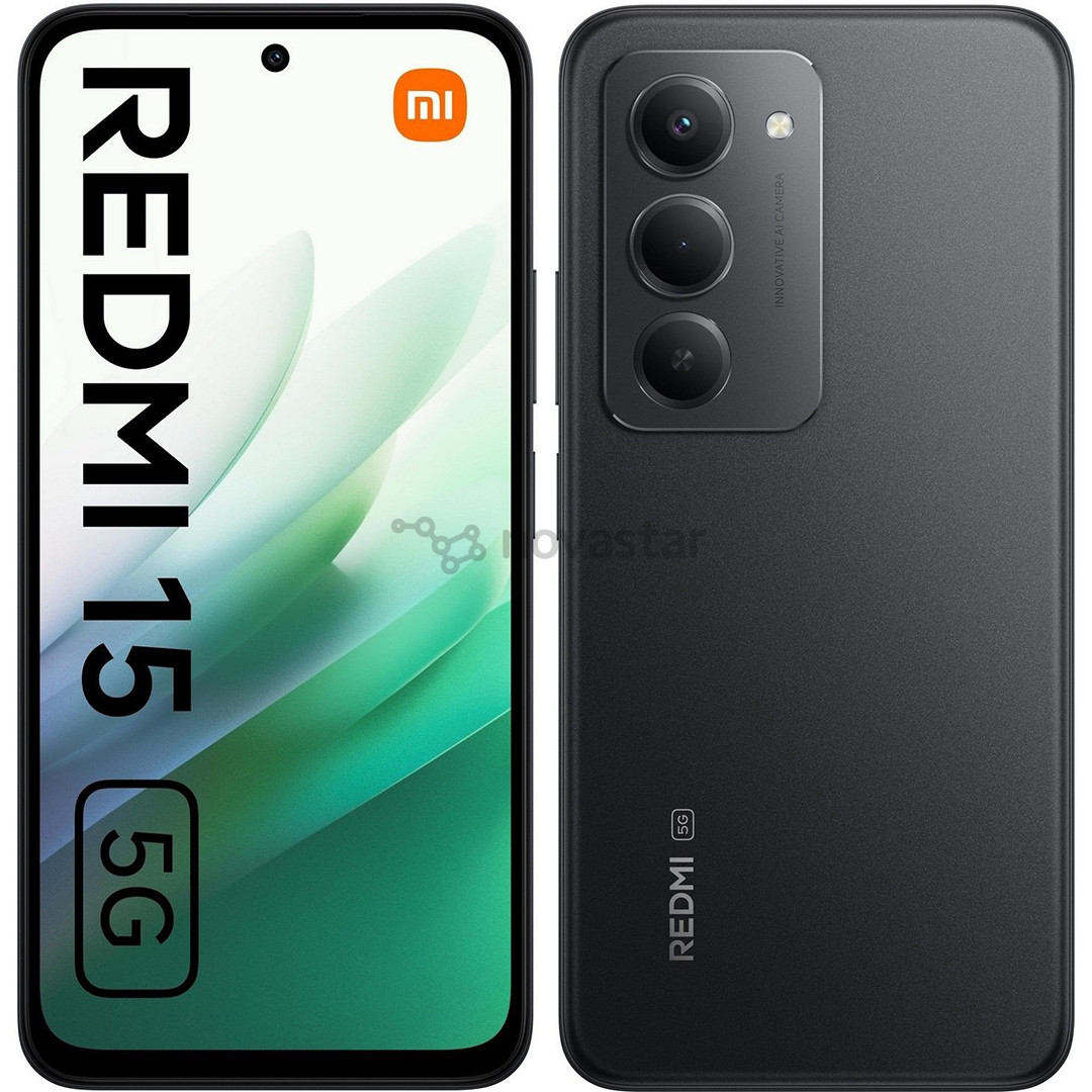 Xiaomi Redmi 15 5G, 4 GB, 128 GB, midnight black - Smartphone