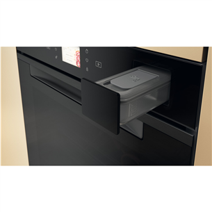 Whirlpool, 73 L, hidrolizė, juoda - Įmontuojama orkaitė