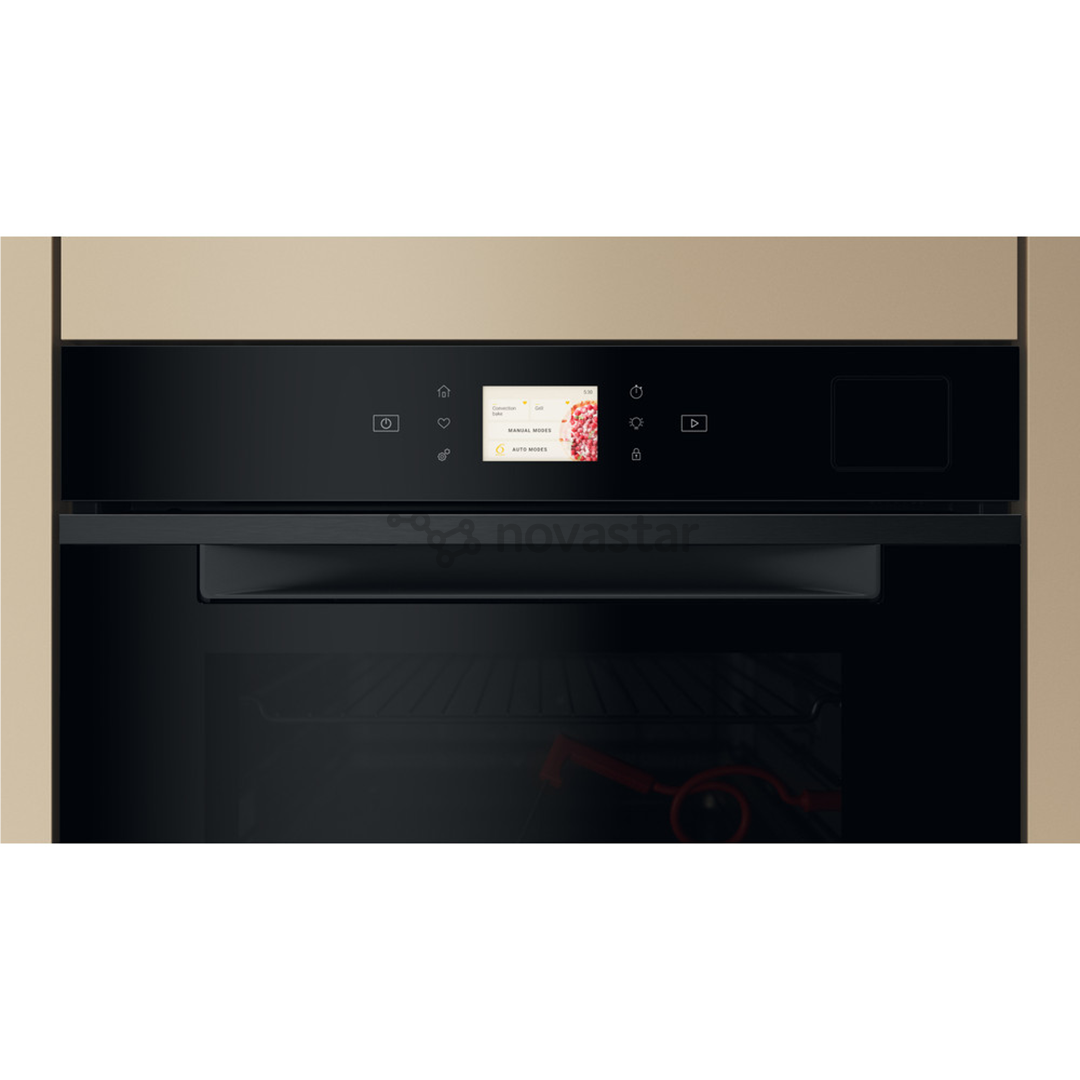 Whirlpool, 73 L, hidrolizė, juoda - Įmontuojama orkaitė