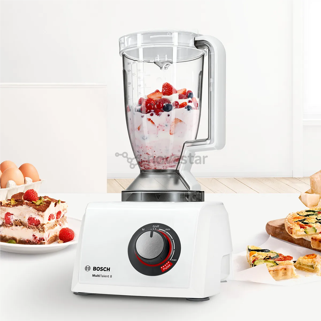 Bosch MultiTalent 8, 1000 W, white - Food processor