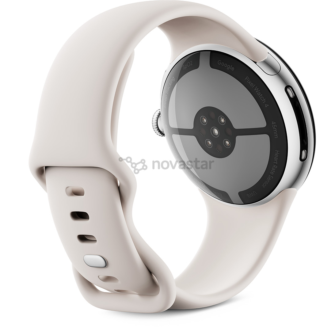 Google Pixel Watch 4, 45 mm, porcelain/silver - Smart watch