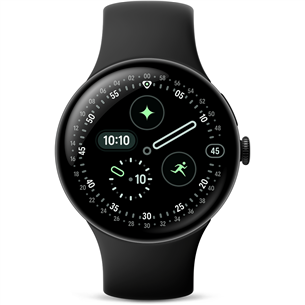 Google Pixel Watch 4, 45 mm, juodas - Išmanusis laikrodis