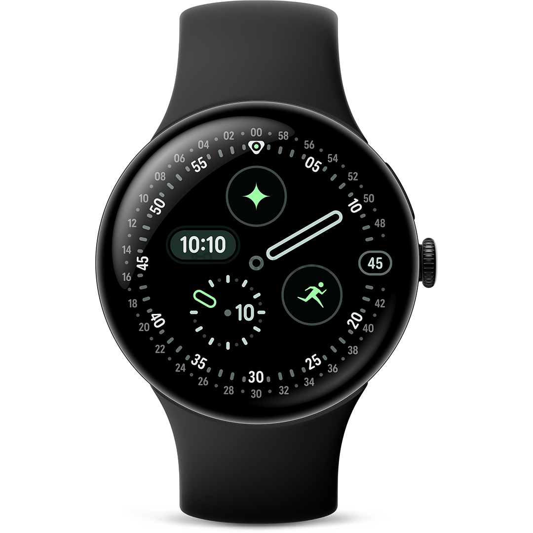 Google Pixel Watch 4, 45 mm, juodas - Išmanusis laikrodis