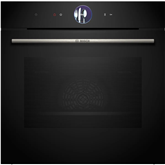 Bosch Series 8, 71 L, pyrolytic cleaning, black - Built-in oven