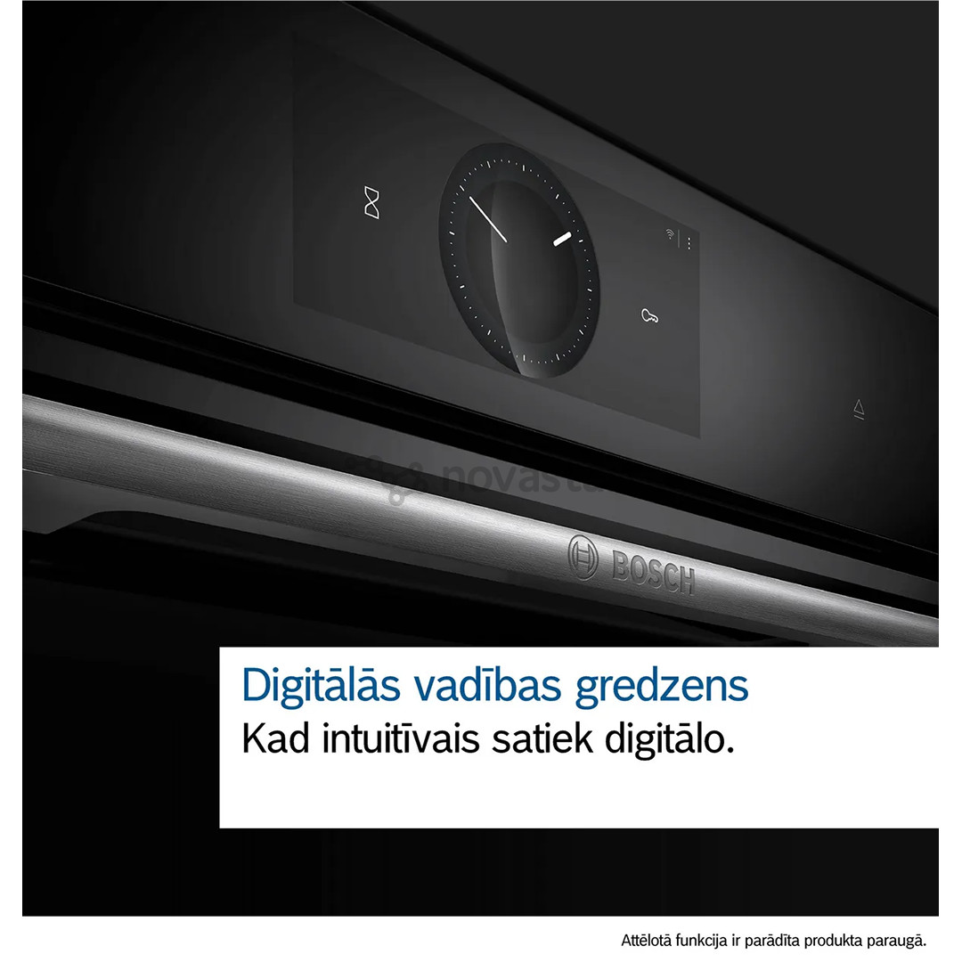 Bosch Series 8, 71 L, pirolizė, juoda - Įmontuojama orkaitė