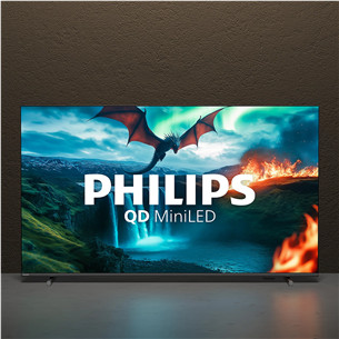 Philips MLED820, 55'', 4K UHD, QD Mini LED, черный - Телевизор