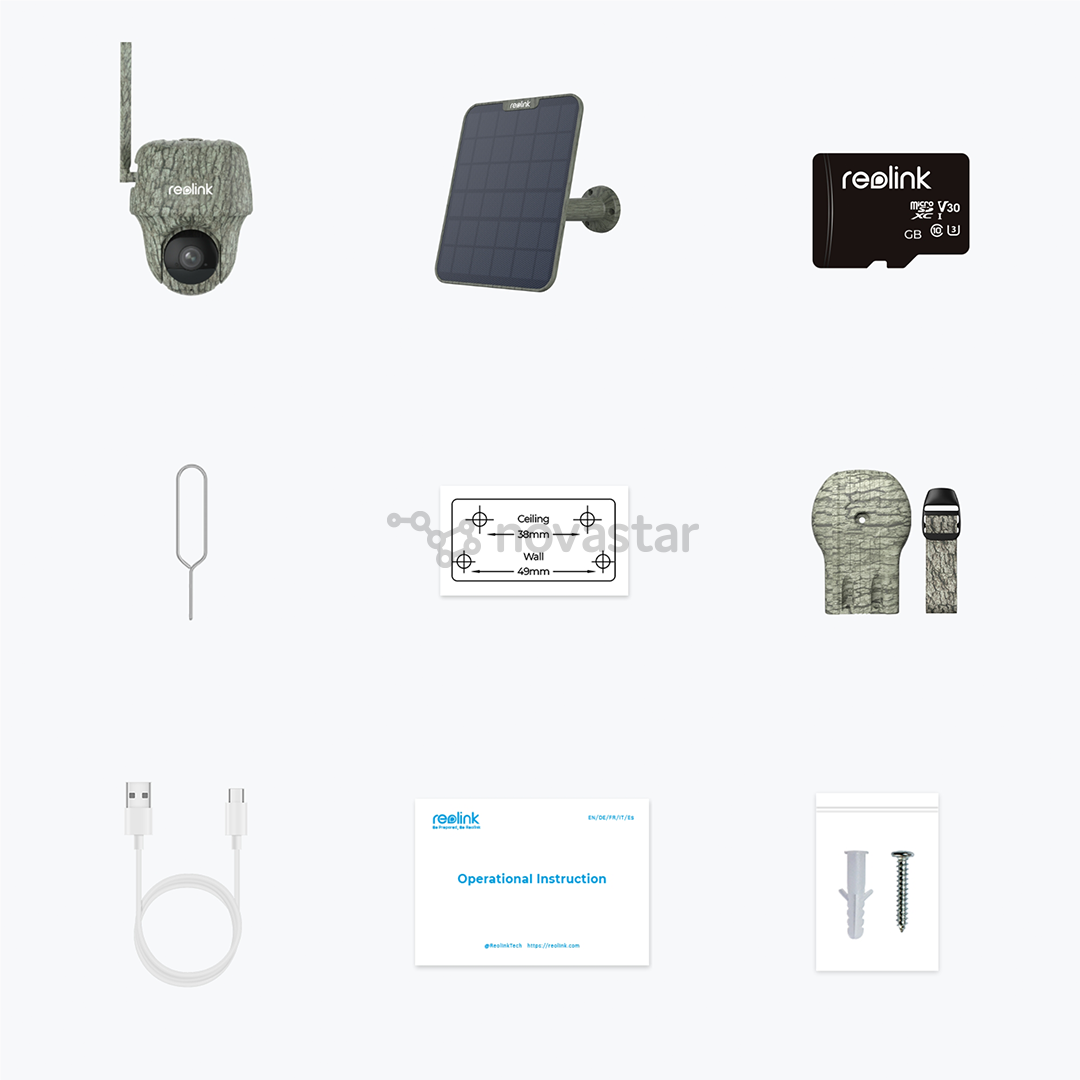 Reolink Go Series G450 + Solar Panel 2, 8 MP, 4G LTE, akumuliatorius, naktinis matymas - Medžioklės kamera su saulės baterija