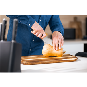 Tefal EverSharp, 5-piece set, stainless steel - Knife set & block