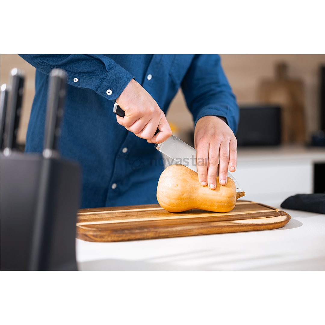 Tefal EverSharp, 5-piece set, stainless steel - Knife set & block