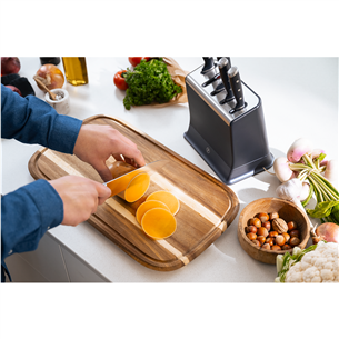 Tefal EverSharp, 5-piece set, stainless steel - Knife set & block