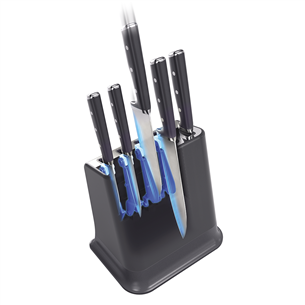 Tefal EverSharp, 5-piece set, stainless steel - Knife set & block