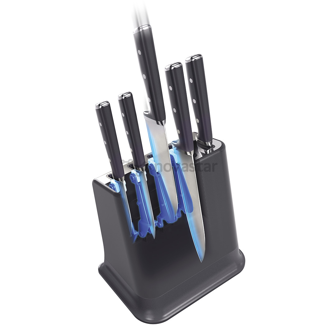 Tefal EverSharp, 5 vnt., nerūdijančio plieno - Peilių rinkinys su stovu