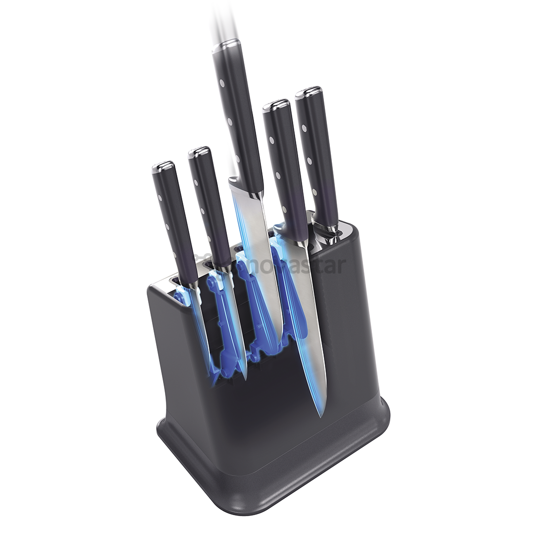 Tefal EverSharp, 5-piece set, stainless steel - Knife set & block