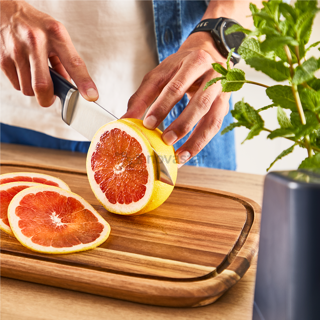 Tefal EverSharp, 5-piece set, stainless steel - Knife set & block