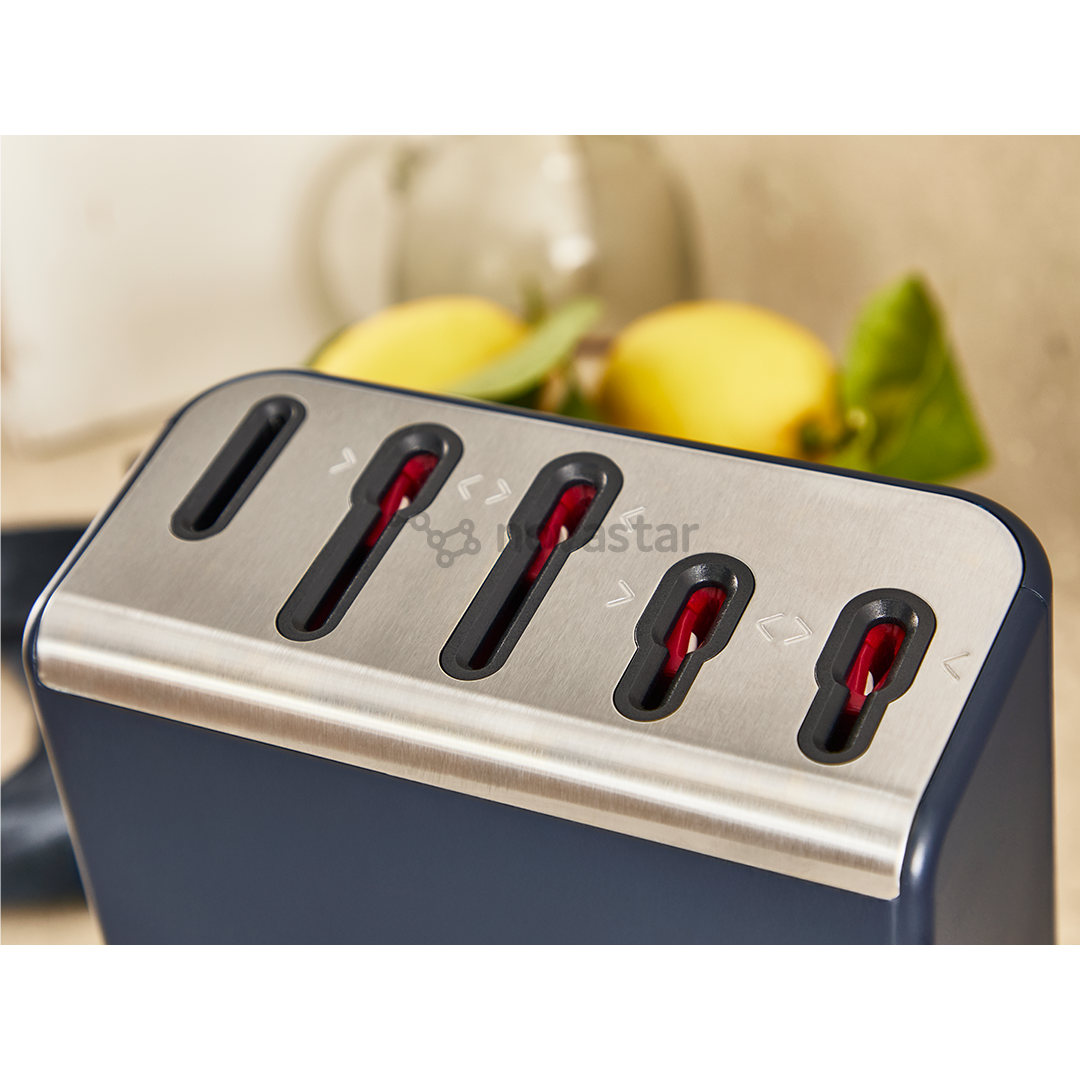 Tefal EverSharp, 5-piece set, stainless steel - Knife set & block