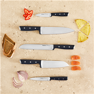 Tefal EverSharp, 5-piece set, stainless steel - Knife set & block