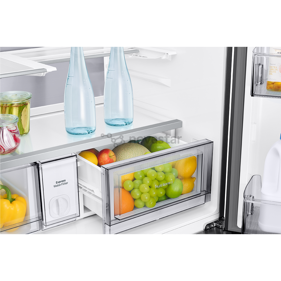 Samsung Bespoke AI Home, 654 L, height 186 cm, black - SBS Refrigerator