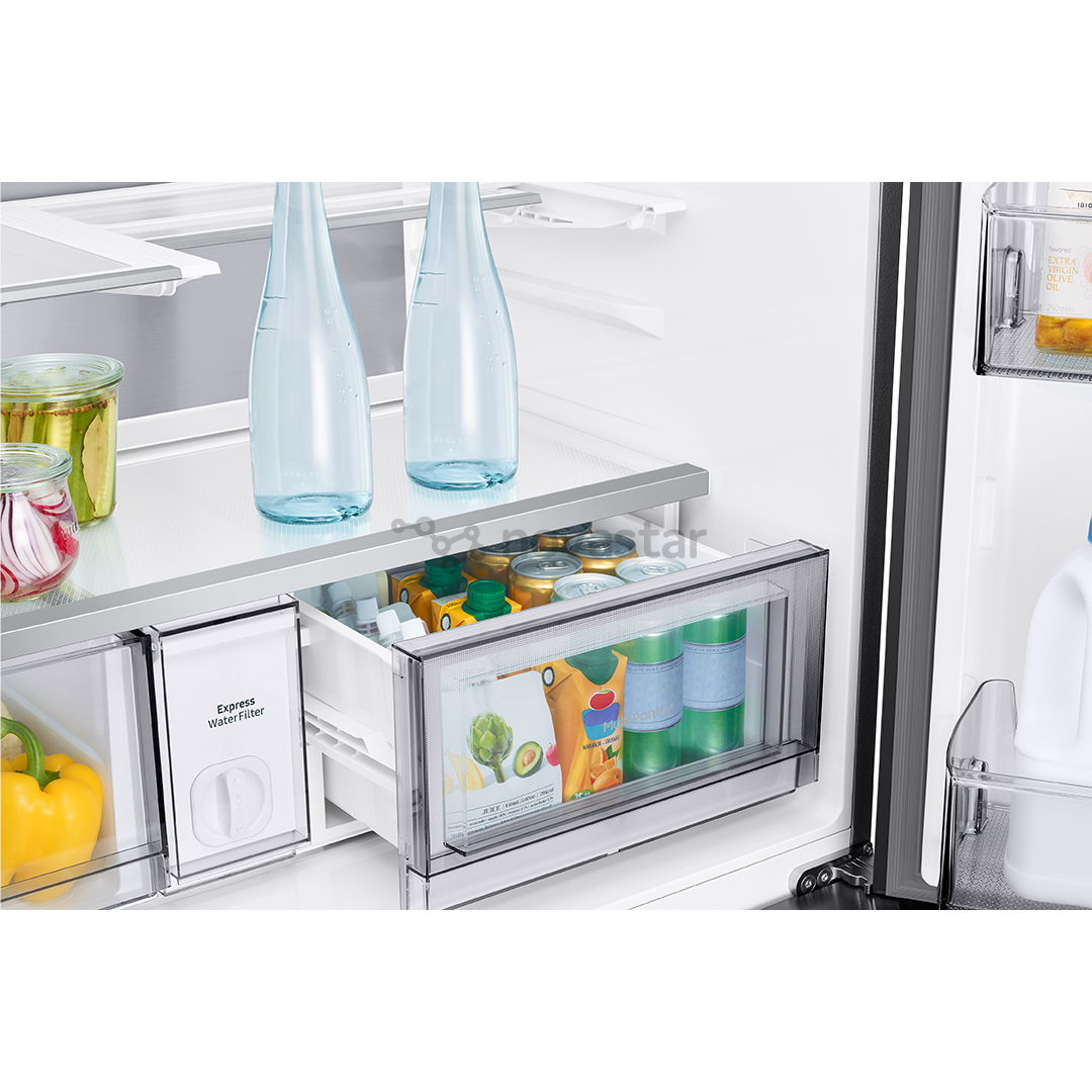 Samsung Bespoke AI Home, 654 L, height 186 cm, black - SBS Refrigerator