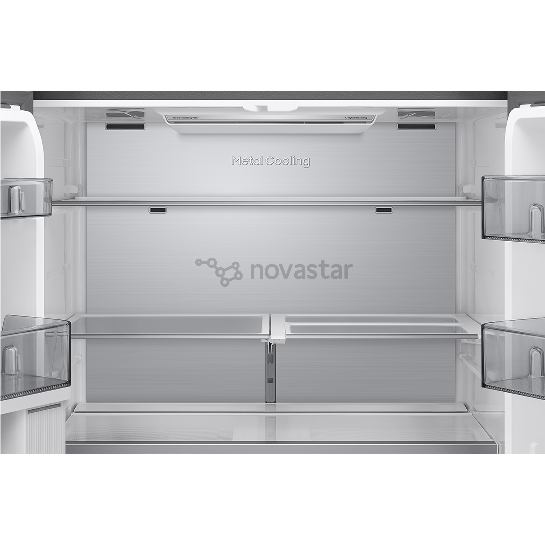 Samsung Bespoke AI Home, 654 L, height 186 cm, black - SBS Refrigerator