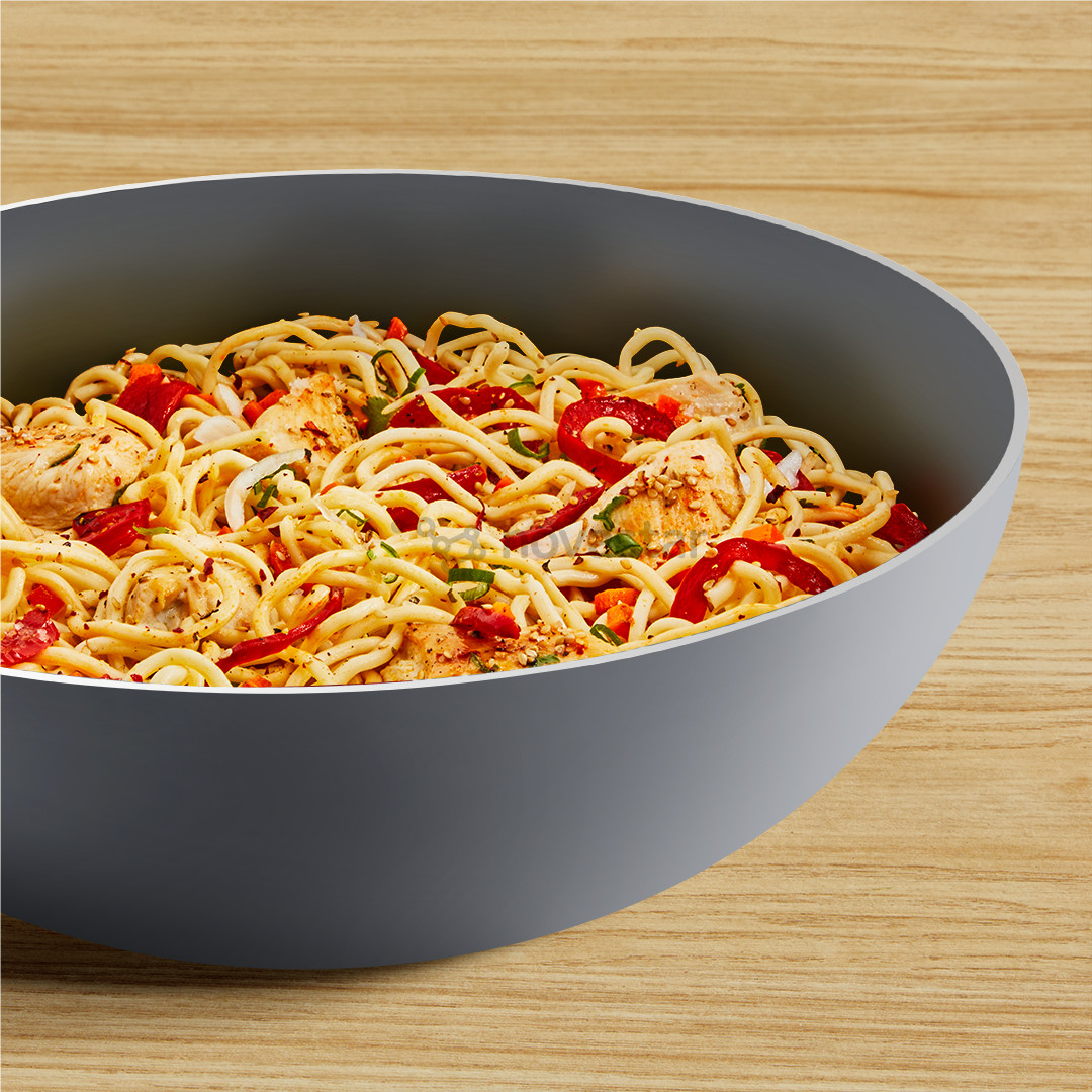 Tefal Halo, diameter 28 cm, grey - Wok pan