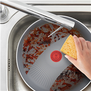 Tefal Halo, 24 cm, pilka - Keptuvė su dangčiu