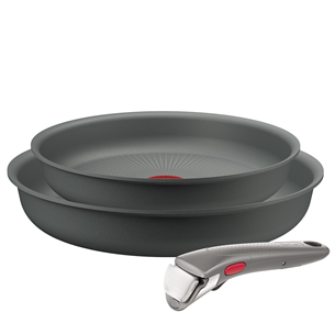 Tefal Ingenio Halo, 22/26 cm, 3-piece set, grey - Frypans + removable handle L8019353