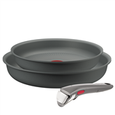 Tefal Ingenio Halo, 22/26 cm, 3-piece set, grey - Frypans + removable handle