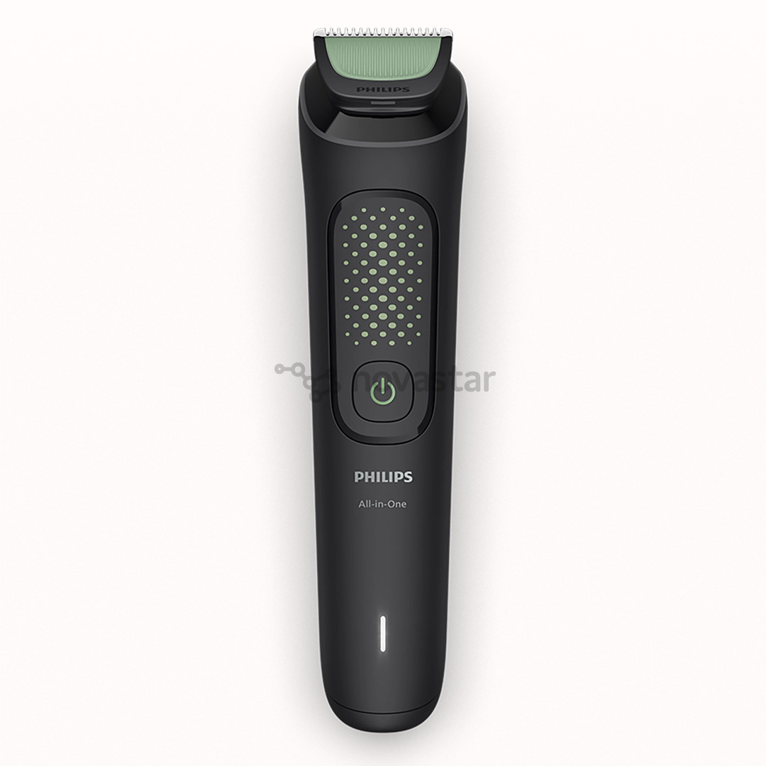 Philips All-in-One Trimmer 3000 Series, 9 viename, juoda - Plaukų kirpimo mašinėlė