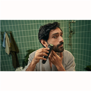 Philips All-in-One Trimmer 3000 Series, 9 viename, juoda - Plaukų kirpimo mašinėlė