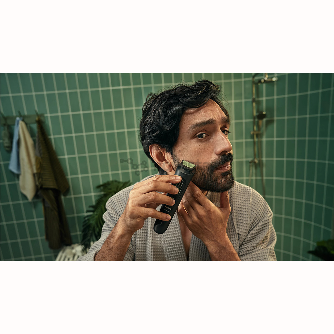 Philips All-in-One Trimmer 3000 Series, 9 viename, juoda - Plaukų kirpimo mašinėlė