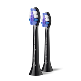 Philips Sonicare Sensitive, 2 vnt., juodi - Dantų šepetėlių antgaliai