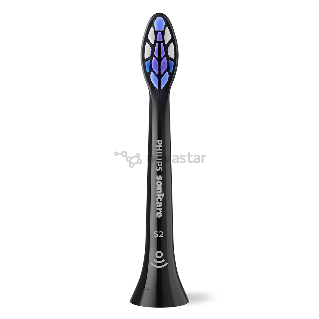 Philips Sonicare Sensitive, 2 vnt., juodi - Dantų šepetėlių antgaliai