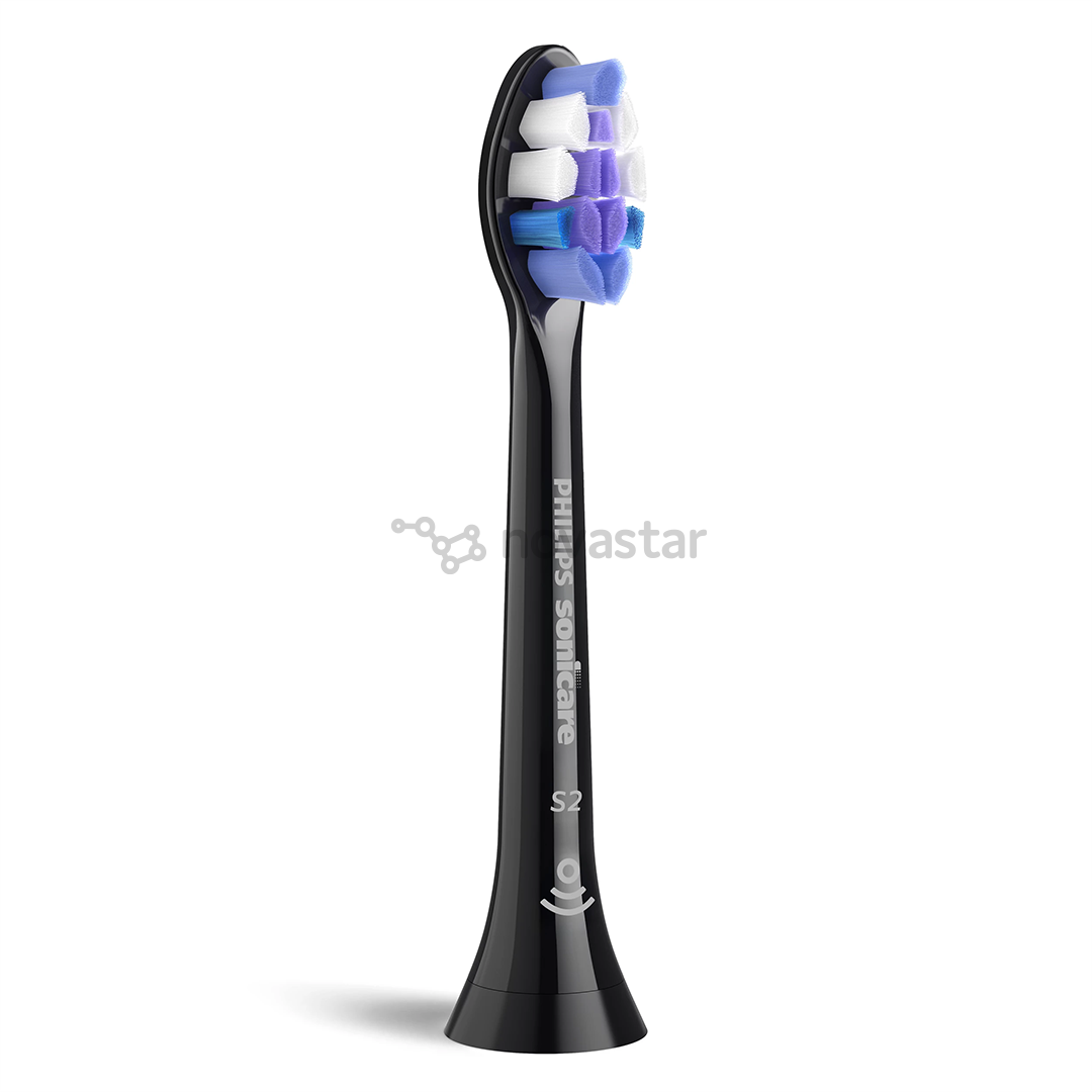 Philips Sonicare Sensitive, 2 vnt., juodi - Dantų šepetėlių antgaliai