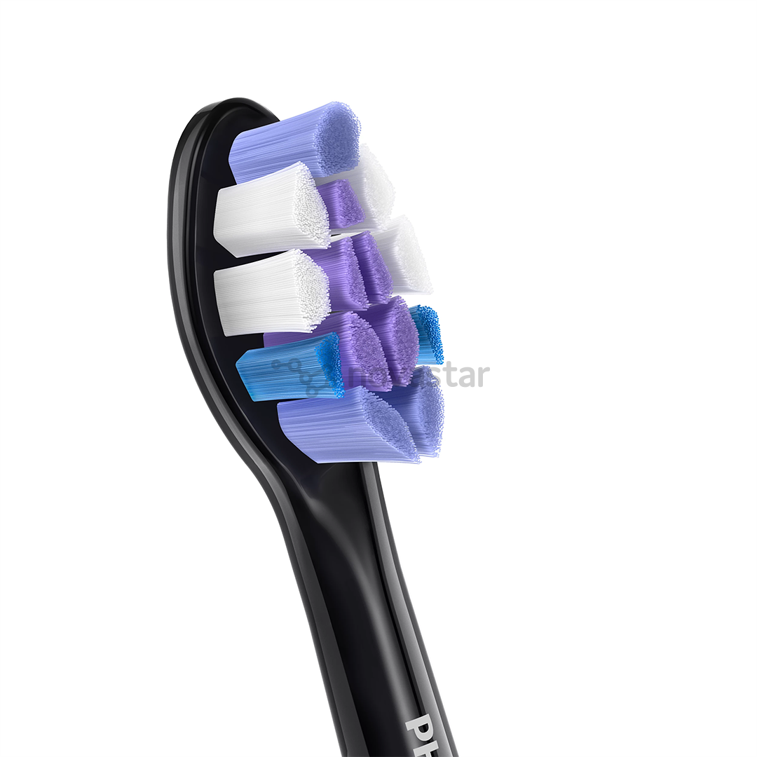 Philips Sonicare Sensitive, 2 vnt., juodi - Dantų šepetėlių antgaliai