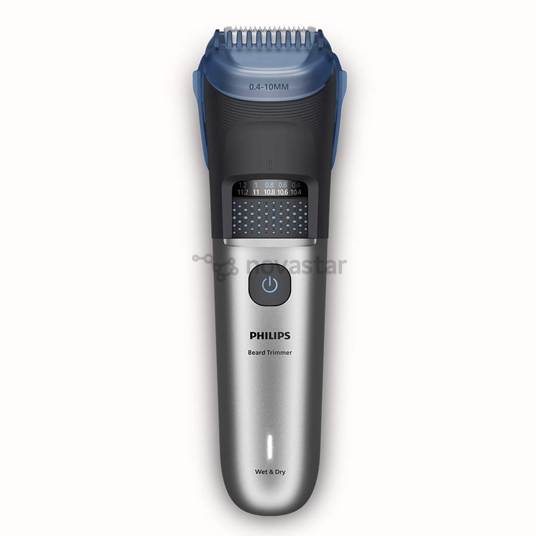 Philips Beard Trimmer 7000, juoda/pilka - Barzdos kirpimo mašinėlė