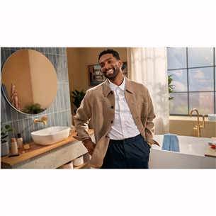 Philips Beard Trimmer 7000, juoda/pilka - Barzdos kirpimo mašinėlė